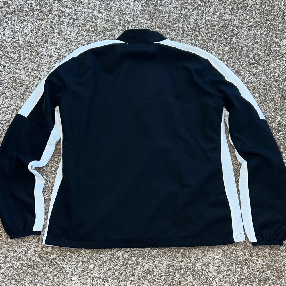 Nike Sporty Classy Black and White Women's Windbreaker Jacket - Picture 6 of 9